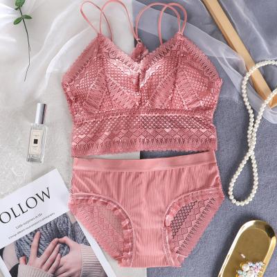 China QUICK DRY Silk Feeling Jacquardice Plus Size Underwear Women High Waist Bra Set for sale