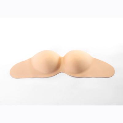 China QUICK DRY attractive design strapless silicone lift up bra adhesive silicone strapless backless bra for sale