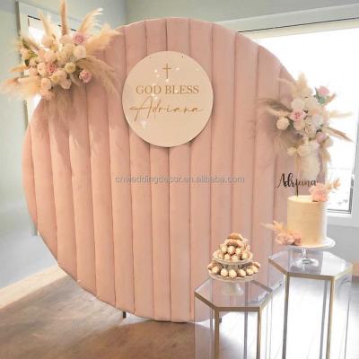 China Hotel Blush Pink Velvet Backdrop Wedding Birthday Party Wedding Decoration On Sale for sale