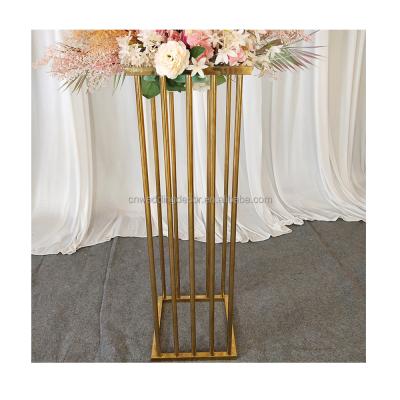 China European Luxury Gold Wedding Road Chef Stand Weeding Rack Flower Rack Road Head for Sale for sale