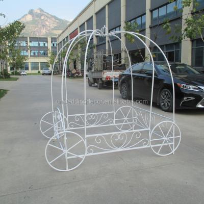 China White And Black Iron Color Decoration Carts For Wedding Decorations for sale