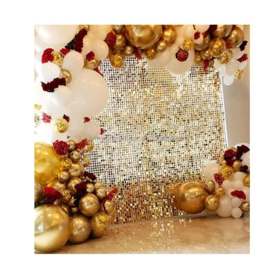 China Modern rainbow color wedding sequin 3D sparkle good shinny sequin wall decoration birthday for sale