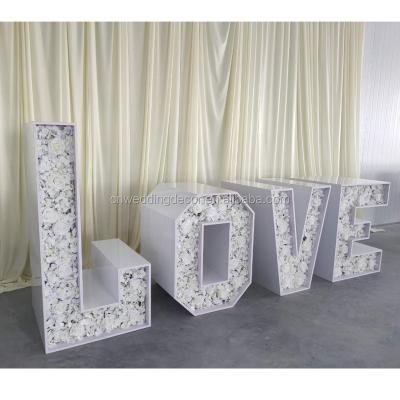 China Wedding Free Wedding LOVE Flower Letters For Bridal Shower Decoration for sale