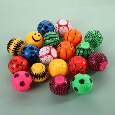 China Sustainable Novelty Fidget Ball Stress Relief Toys Soccer Games Hand Spinner Stress Relief Gyro Toys Finger Balls for sale