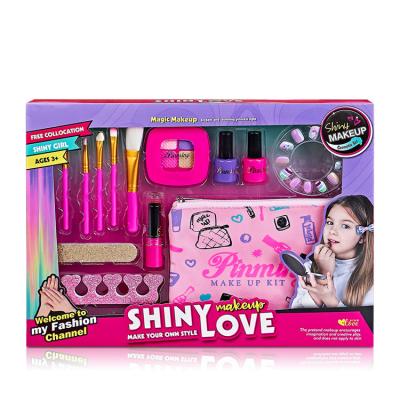 China Non-toxic Wholesale Gift for girls Children's DIY nail salon glitter nail polish makeup girls' Non-toxic makeup nail Pen Toy for sale