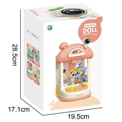 China Pretend toy Children's toys crane machine fun electric sound and light clip crane machine doll twist candy game machine for sale