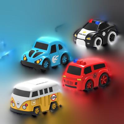 China Double battle games 2023 hot selling kids gift Enlightenment puzzle interactive racing track game car children's car adventure toy for sale