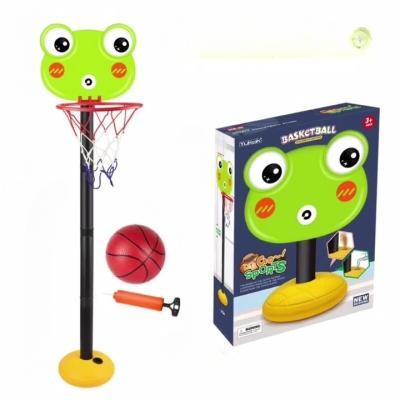 China Early education New Basketball Hoop for kids can be lifted toy animals portable plastic basket frame indoor outdoor boys and girls ball basket for sale