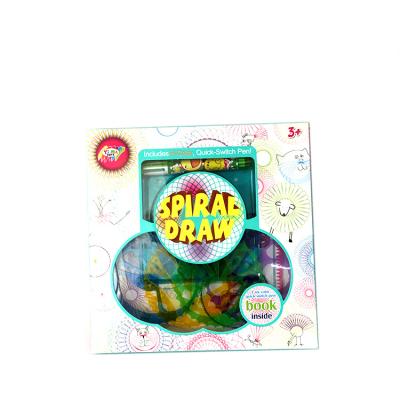 China Early education Art Spiral Amazing Kit plastic Drawing Rule Spirograph toys for sale