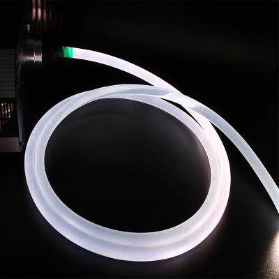 China Decoration Light Guangzhou Wholesale Price Polymer Led Fiber Optic 10mm Side Glow With Clear Jacket Swimming Pool Light for sale