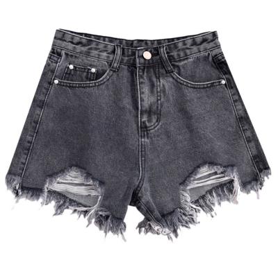 China Breathable super hot Multiple colors denim short jeans ladies ripped short pants women sexy pencil jeans shorts for sale