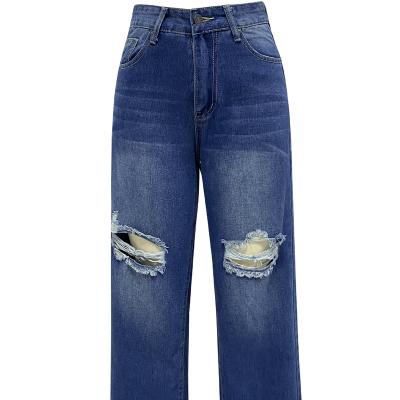 China QUICK DRY Fashionable Ladies Luxury Women New Fashion Jeans baggy jeans for Women for sale