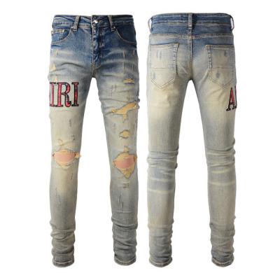 China Waterproof New arrivals 2023 trending design clothes spring summer ripped jeans high quality streetwear men's jeans custom denim jeans for sale