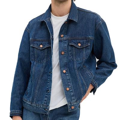 China Other New Fashion 2023 Own Logo high street casual loose Outdoor Jackets Men Jeans Jacket Denim for sale