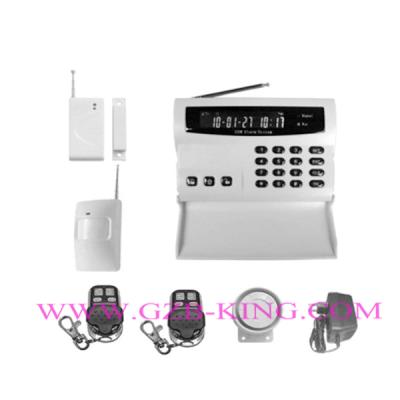 China GSM home alarm system with color LCD show screen and keyboard on the host for sale