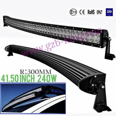 China 2014 New 41.50 inch 240W 3W/Cree curved LED light bar Spot/Flood Beam for sale