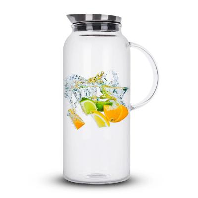 China Milk and Juice Beverage Hot Selling Hot Viable Iced Tea Water Jug Cold Water Jug Coffee Carafe for sale