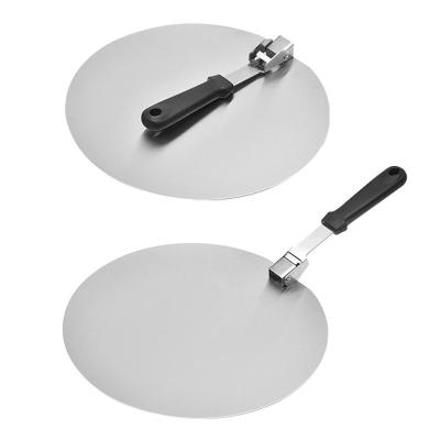 China Viable wholesale hot sale pizza spatula stainless steel multifunctional kitchen tool foldable pizza skin spatula for sale