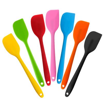 China Disposable All In One Multifunctional Nonstick Color Spatula Dough Scraper Silicone Baking Spatula Baking Spatula for sale