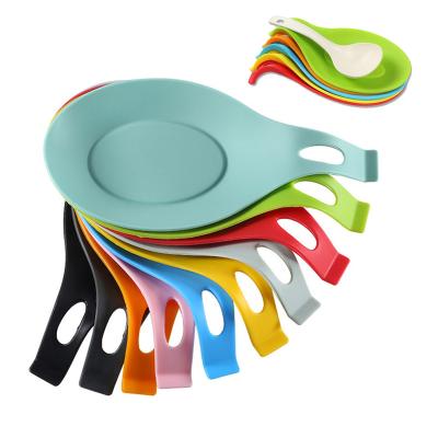 China Multi Colors Sustainable Silicone High Temperature Protection Kitchen Spoon Tools Kitchen Accessories Resistant Silicone Mat for sale