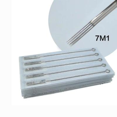 China M1 100pcs Permanent Professional Tattoo Needles1R 3R 5R 5F for Charmant Eyebrow Tattoo Pen for sale