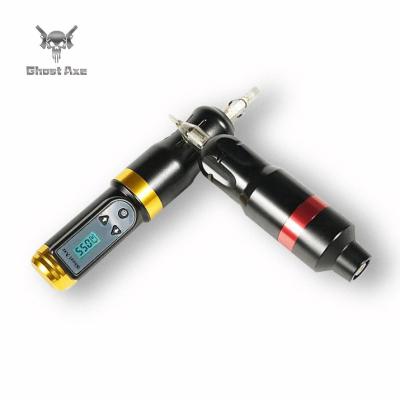 China High Quality Power Permanent Pen Wireless Tattoo Gun Ghostaxe Tattoo Machine For Body Art for sale