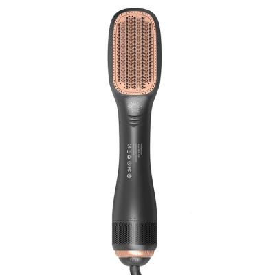 China Round 3 in 1 Hair Dryer Brush 1200W Volumizer Hot Air Hair Dryer Brush Comb for Women with Ionic Function for sale