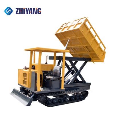 China Machinery Repair Shops Weifang Power Wheelbarrow Unloader 1 Ton Mini Crawler Truck for sale