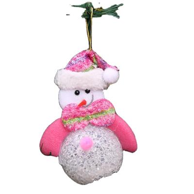 China EVA LED Christmas Lights Up Decorations Small Snowman Toy EVA Light Up Snowman Small Night Light Lamp for sale