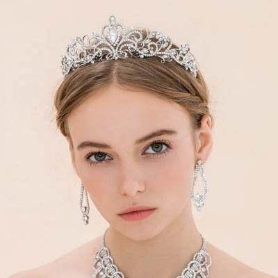 China Fashion Luxury Rose Gold Rhinestone Tiaras Queen Wedding Prom Bridal Party Princess Headbands Comb Birthday Costume Crown For Women for sale