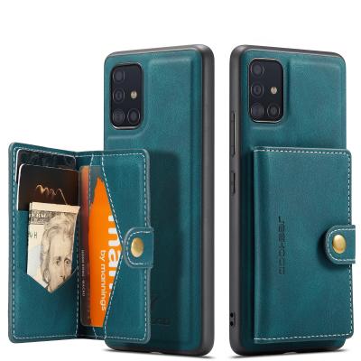 China High Quality Waterproof Shockproof Kickstand Magnet Wallet Credit Card Pocket Leather Phone Case For Samsung Galaxy A51 Phone Back Cover for sale