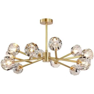 China Modern Industrial Chandelier Gold Black Glass Iron Chandelier Nordic Led Zhongshan Guzhen Chandelier for sale