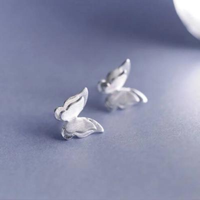 China CLASSIC delicate butterfly stud earrings for women fashion jewelry ear studs wholesale for sale