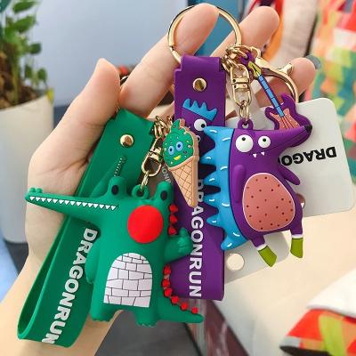 China 2021new Fashion Classic Original Crocodile Key Chain Fox Cartoon Hedgehog Doll Key Chain Pendant Handsome for sale