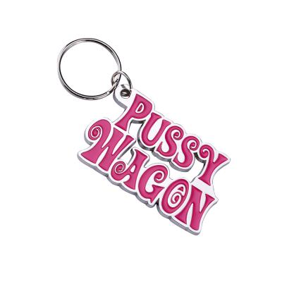 China 2020 Promotion Gift Quentin Tarantino Pussy Wagon Keychain Lady Gaga Phone Video The Kill Bill And Inglourious Basterds Cat Cart for sale