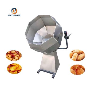 China Octagonal Snack Mixer Machine Snacks Seasoning Potato Rotary Drum Fry Seasoning Seasoning Machine for sale