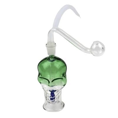 China Handmade Zombie Mini Glass Hookah With 10mm Oil Burner Smoking Pipe Hand Joint Glass Craft Art Hookah for sale