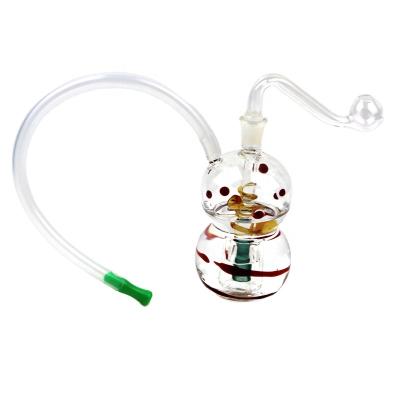 China Mini Glass Hookah Handmade With 10mm Oil Burner Smoking Pipe Hand Joint Glass Craft Art Shisha for sale