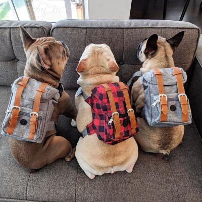 China Dog Carrier Travel Stocked Harness For Carrying Outdoor Preppy Style Bag Backpack Cute Pet Carry Bag for sale