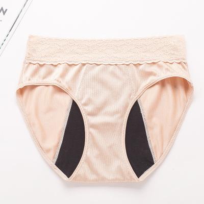 China Antibacterial Wholesale Cheap Price Women Briefs Lace Up 4 Layers Absorb Period Panties Leak Proof Underwear for sale