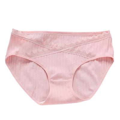 China Wholesale High Quality Antibacterial Style Maternity Low Rise Panties V Cotton Pregnant Underwear for sale