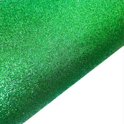 China Durable Glitter Synthetic Leather Shinny Gradient Color PU Leather for sale