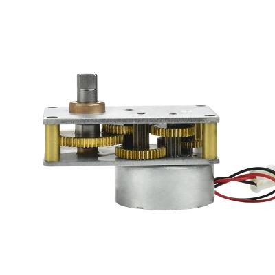 China Metal Gear 4124-300 Miniature Flat 4124-300 Totally Enclosed DC Motor Accept Stall 4.5kg 16kg.cm Max 1.5W Rated Low Speed ​​Customized 3v 6v Micro Low Speed for sale