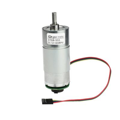 China JGB37-555High Totally Enclosed Torque 60kg.cm Low Speed ​​DC Motor Encoder12v 24v Brushless DC Motors For R/C Robot Toys for sale