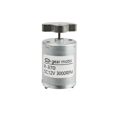 China R-370 Mini Electric 12v 6000rpm Totally Enclosed Single Shaft DC Vibration Motor for sale