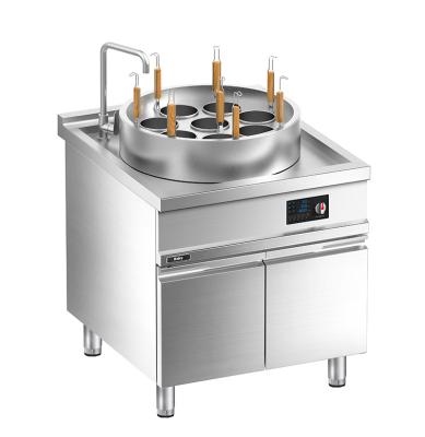 China Floor Western Induction Deep Tank Noodle Cooker with Cabinet for sale