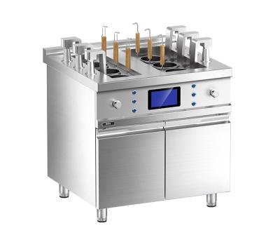 China Floor Western Induction Automatic Lift  Noodle Cooker with Cabinet for sale