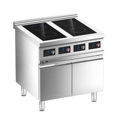 China Floor Western Induction Four-zone Cooking Range with Cabinet for sale