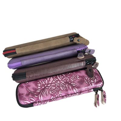 China Fashion Special EVA Slim Leather Pen Case Zipper For Pencil Storage for sale