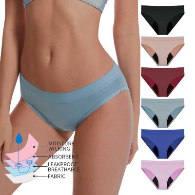 China Antibacterial Leakproof Adult Quality Lining Hot Sale Menstrual Period Panties Sexy Menstrual Panties For Women for sale